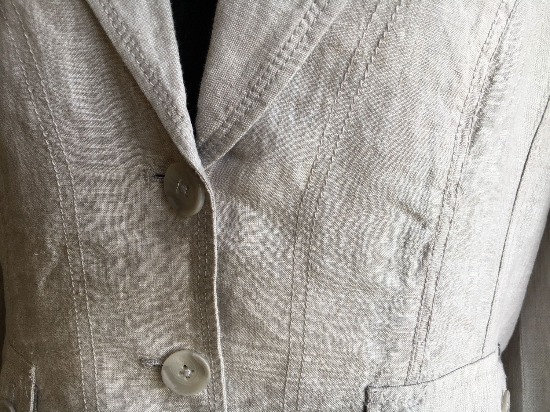 Completi & Tailleur: Olsen - Leinen Blazer / Jacke, grau, 40 – Nuovo (secondo la descrizione) da Luzern venduto da Jiggy_8898 1
