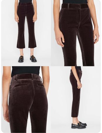 FRAME Pantalon Le Crop Mini Boot Velveteen