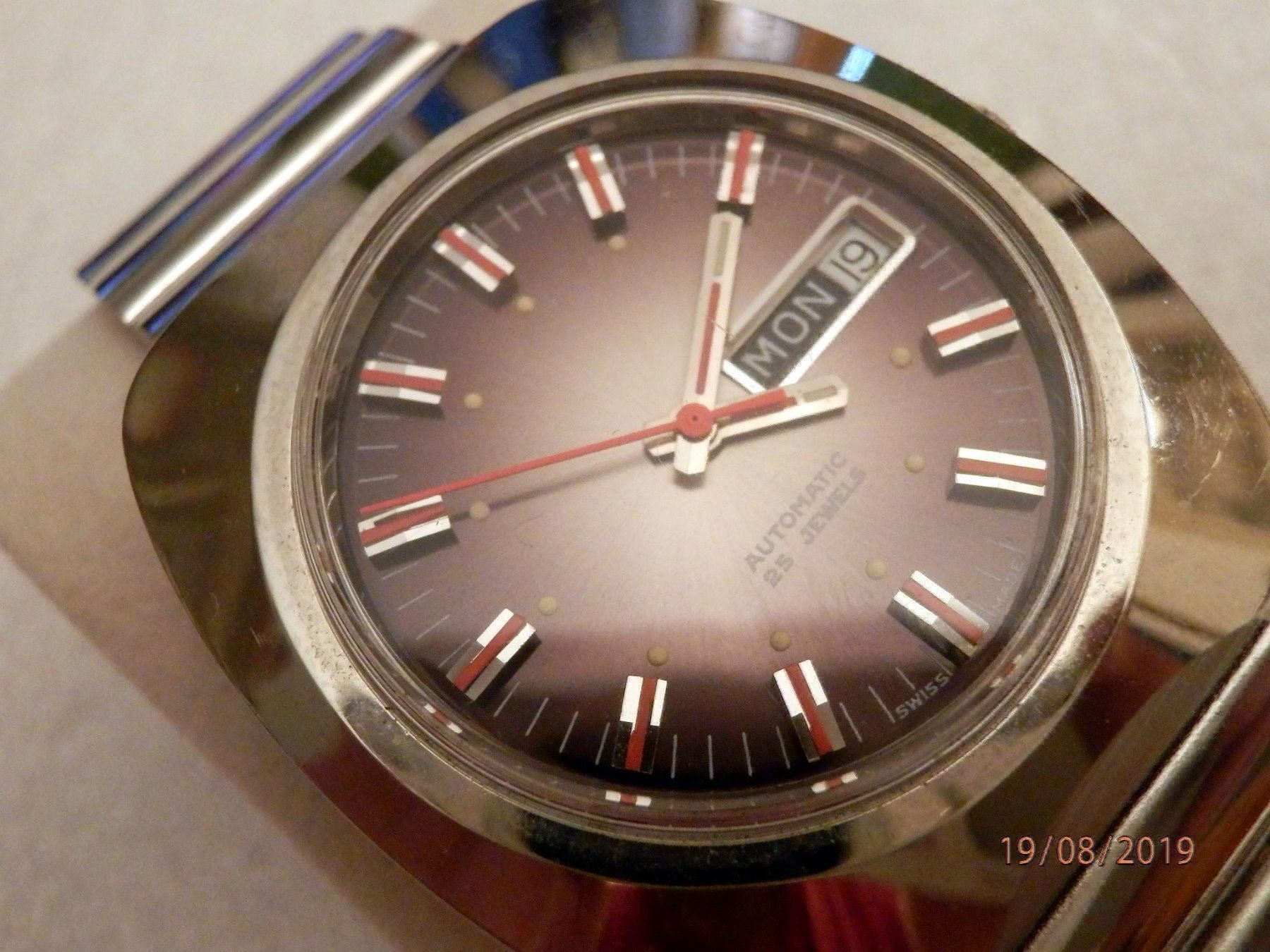Orologi: Sandoz, Automatic, 25 Jewels, Day Date – Usato da Ueberstorf venduto da dinbau 1