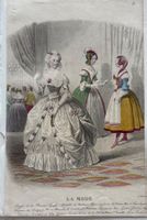Antike Lithographie, Mode, Paris, um 1840