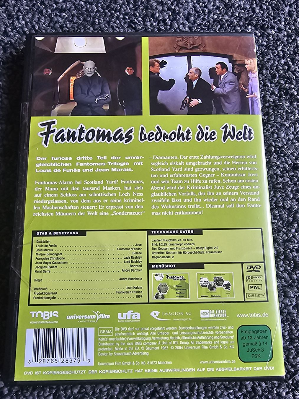 Alle DVDs: Fantomas bedroht die Welt (21869) – Gebraucht aus Ruswil von jan_bxl5 1