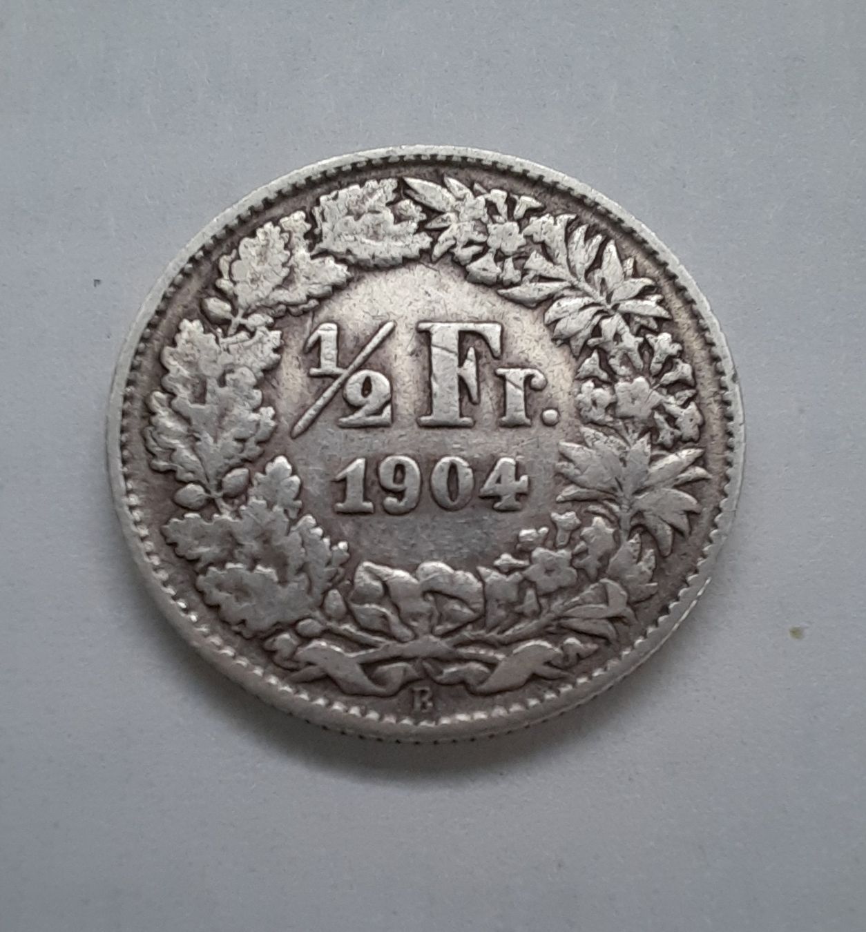 Alle Münzen: 1/2 Franken Silber 1904 – Gebraucht aus Bremgarten AG von cec_5nzz