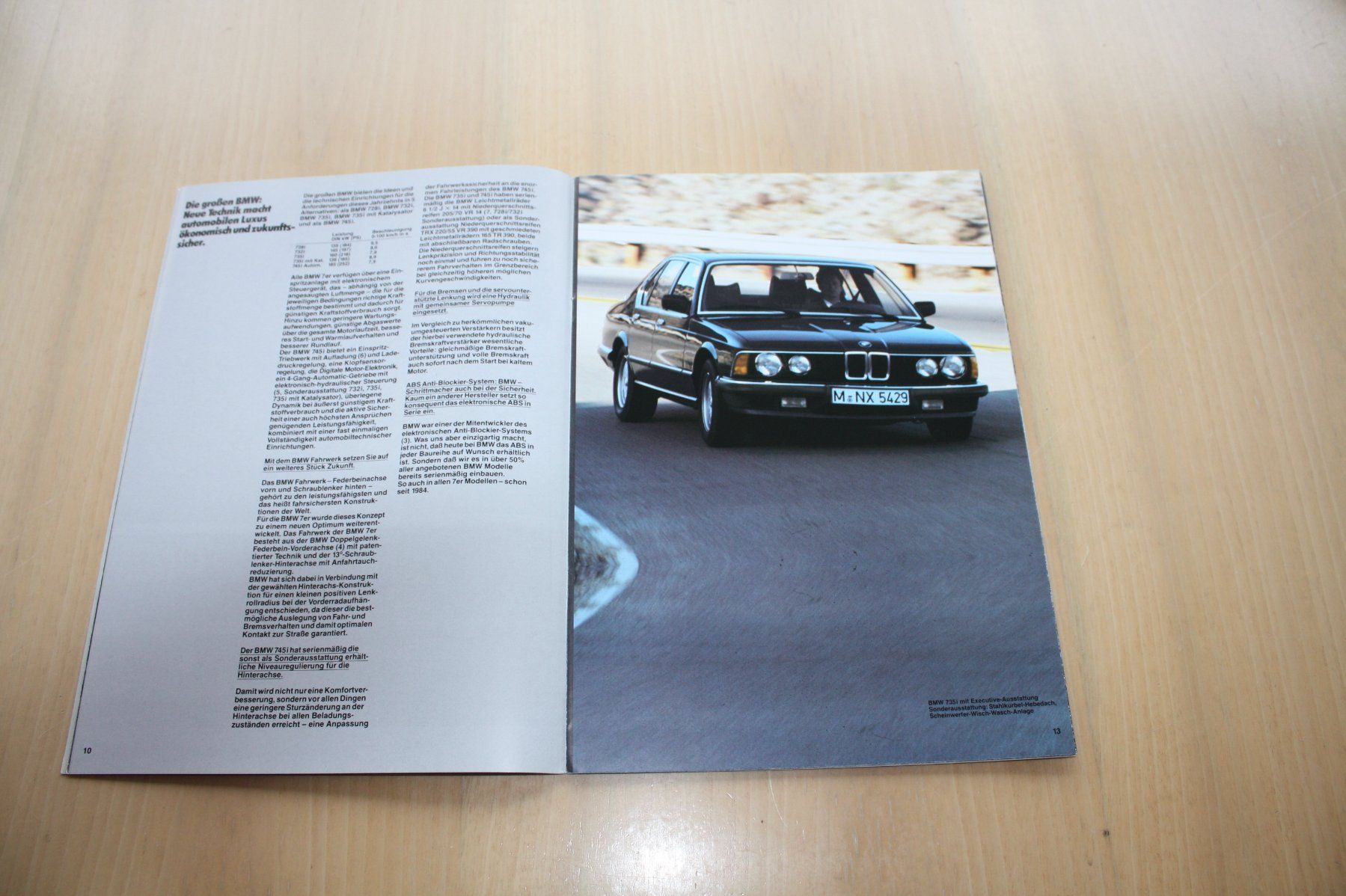 BMW Documenti: BMW 7er Prospekt E23 1986 – Usato da Wikon venduto da erwin400 3