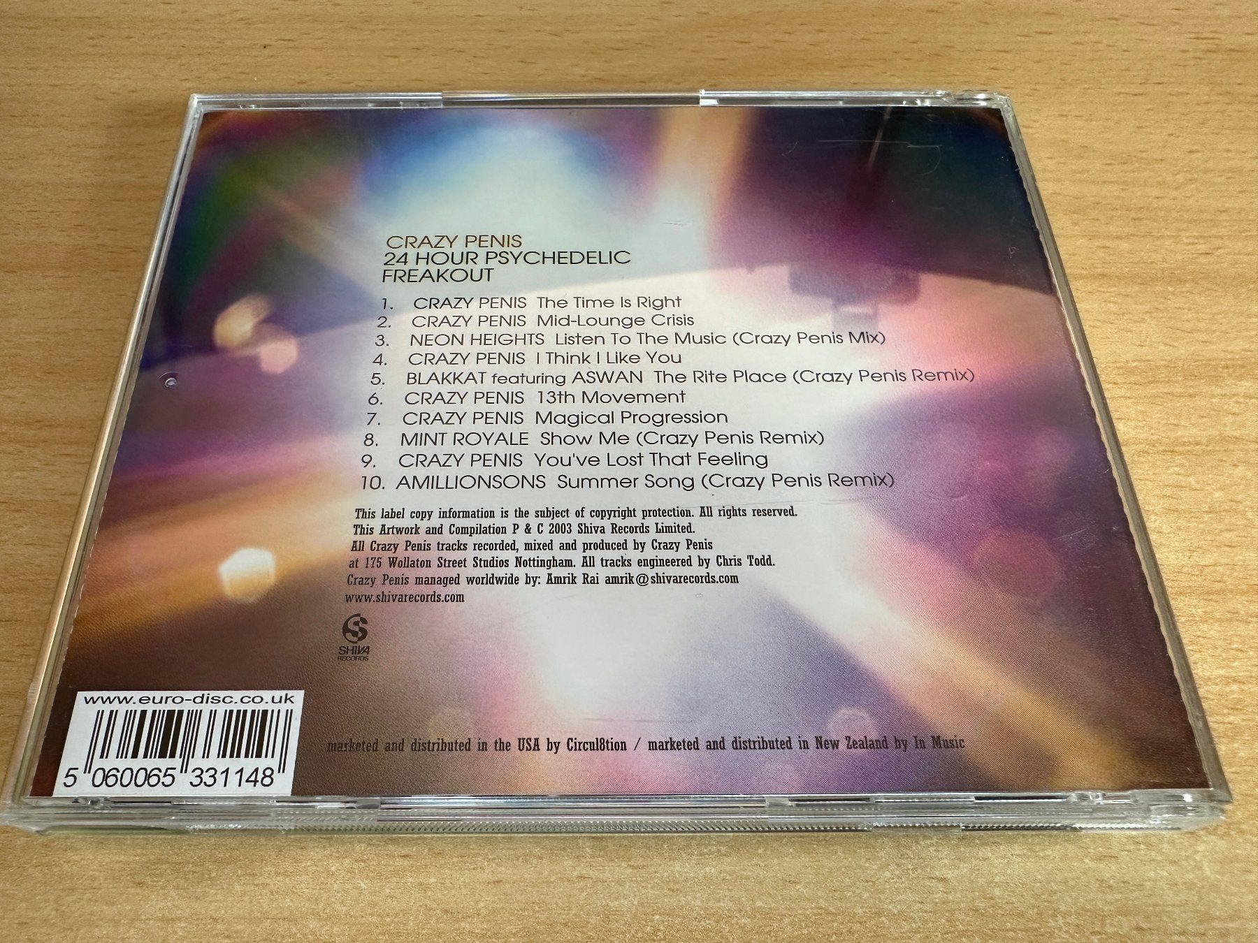 CDs: Crazy Penis – 24 Hour Psychedelic Freakout – Gebraucht aus Rikon im Tösstal von Alpenmutz 1