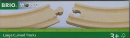 BRIO 33342 LARGE CURVED TRACKS WOODEN RAILWAY TRACK SYSTEM