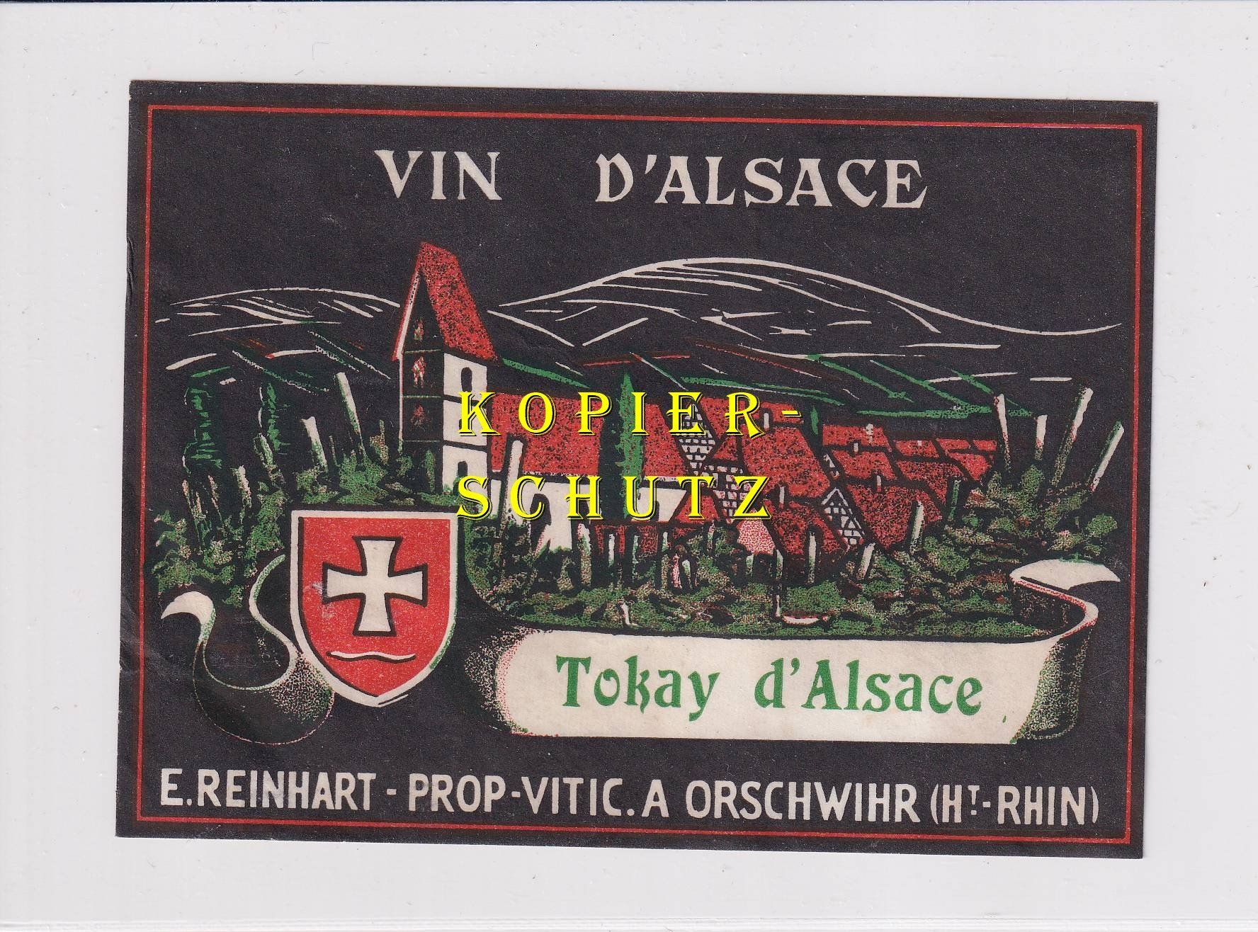 Papier: Etikette - Tokay d'Alsace /bd – D'occasion à Hombrechtikon par Rudolf07