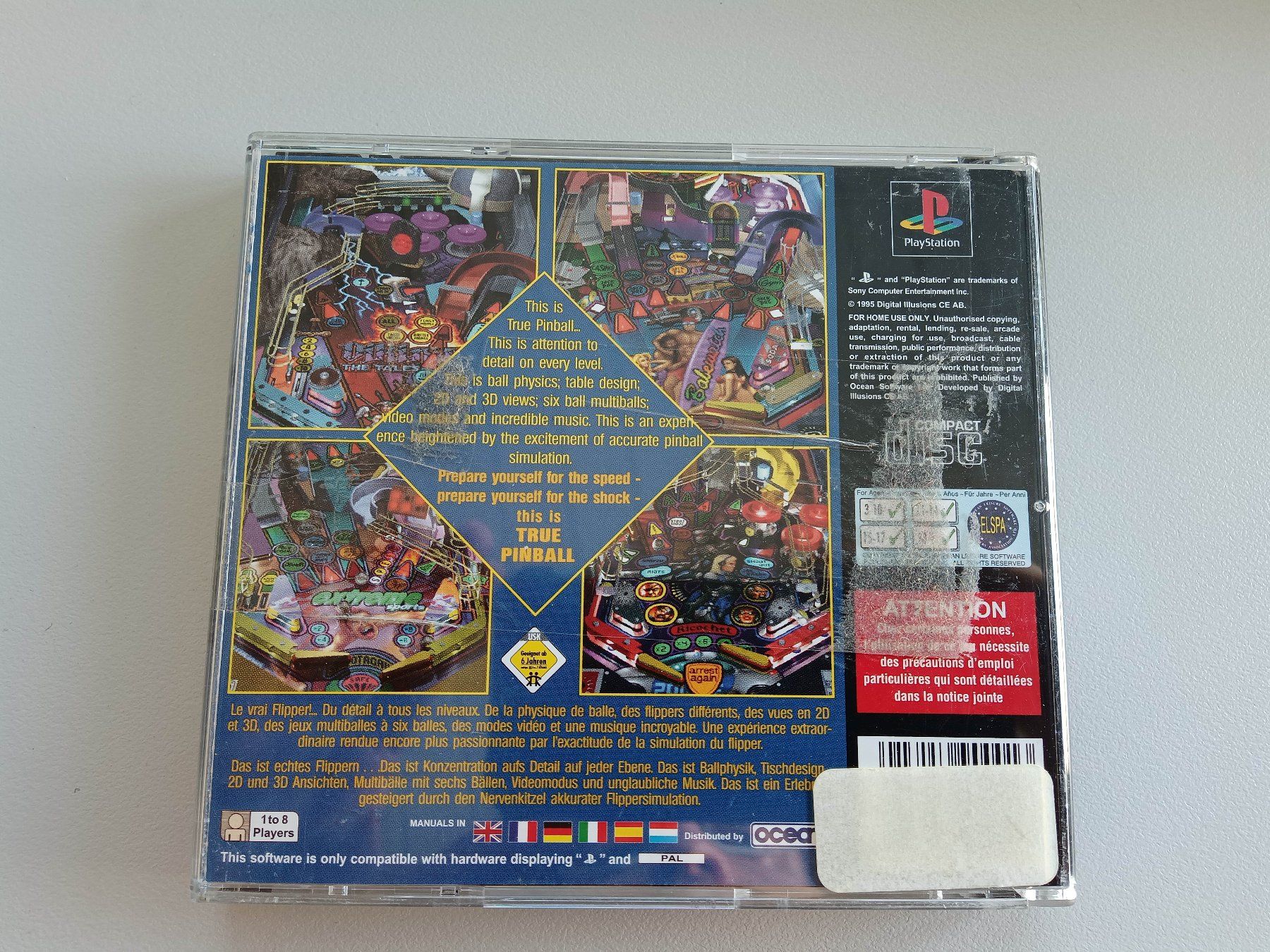 Sony Giochi: True Pinball - PS1 – Usato da Altstätten SG venduto da GGsGameshop 2