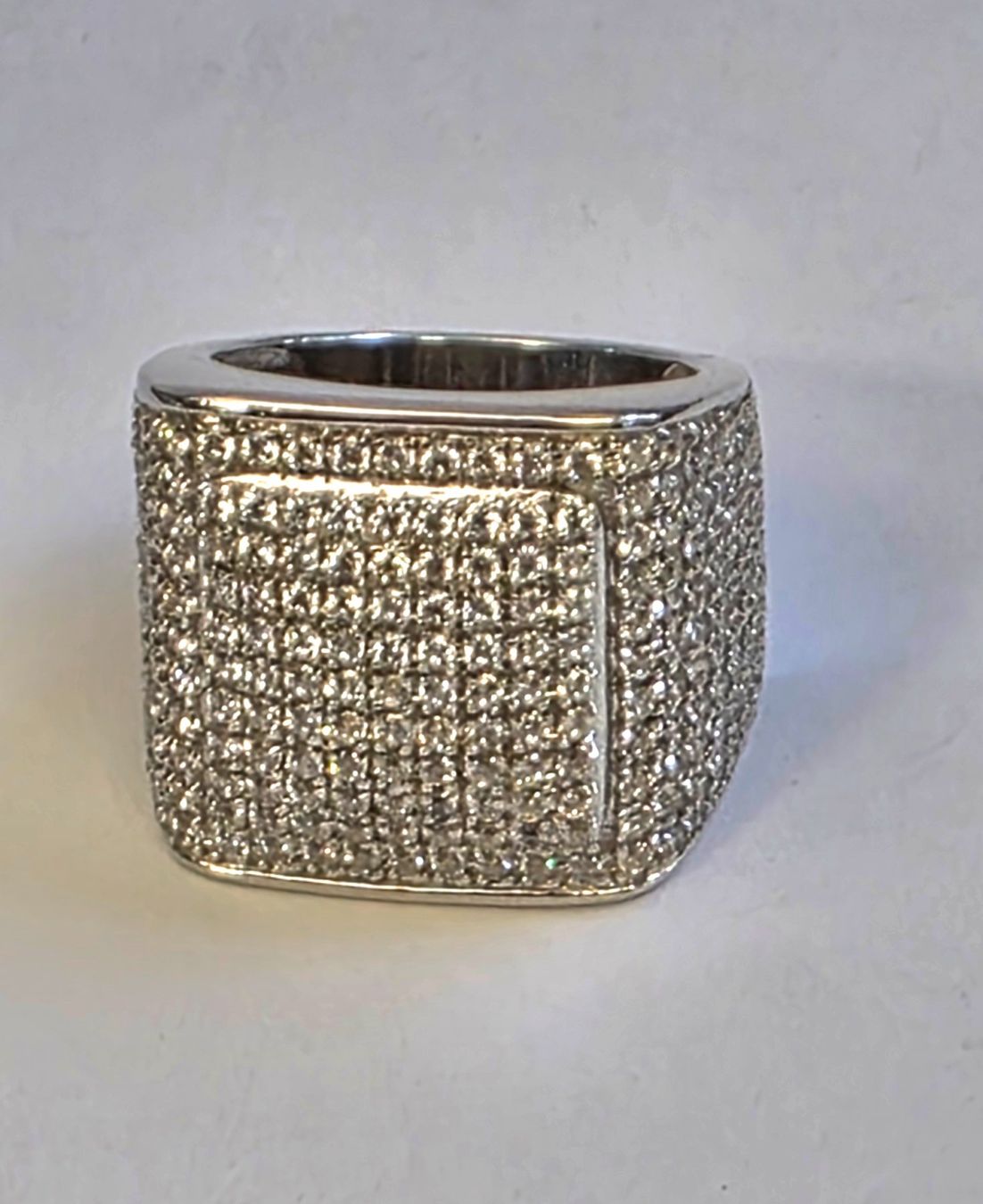 Anelli: Herren Ring mit vielen Diamanten Grösse 59 – Nuovo (secondo la descrizione) da Zürich venduto da Bieter04 6