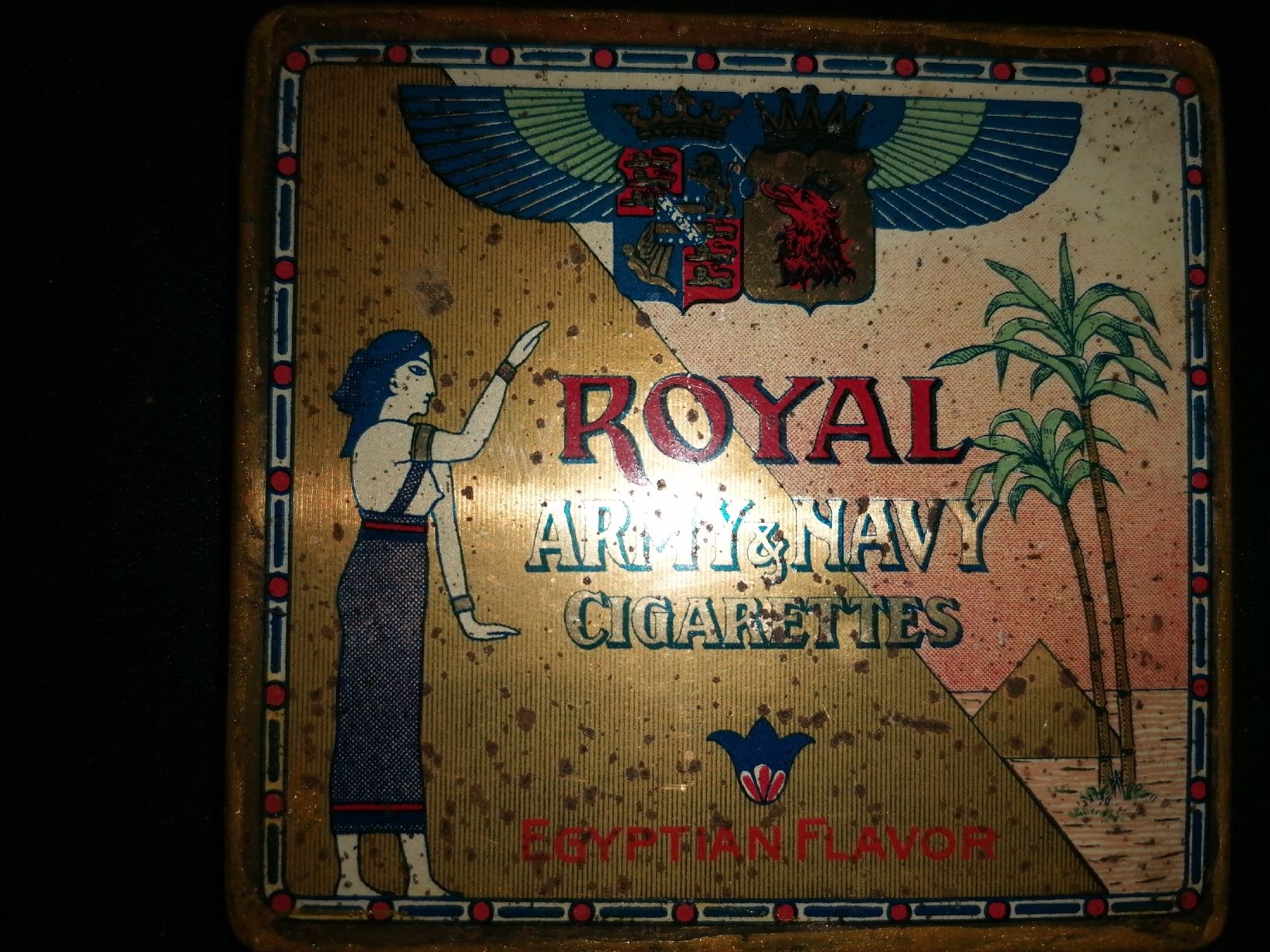 Tabak: Antike Blechdose Royal 10 er Zigarettendose  – Gebraucht aus Zürich von Tin4Life