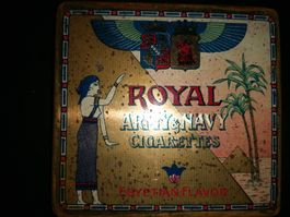 Antike Blechdose Royal 10 er Zigarettendose 