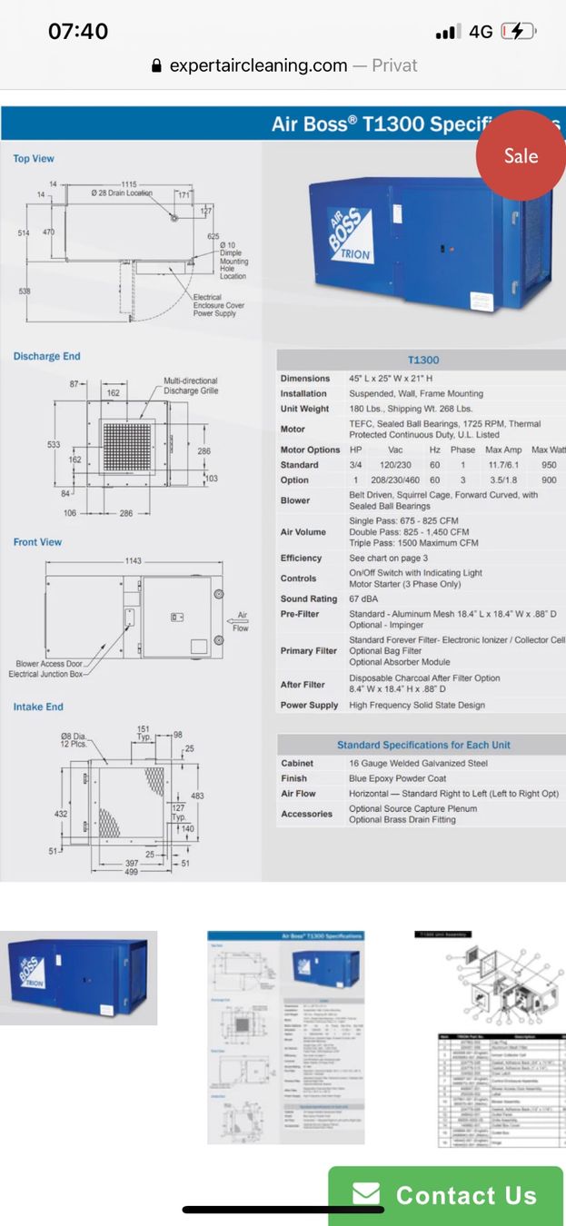 Lüftung: Air Boss Trion Industriefilter – Gebraucht aus Nebikon von schnischna80 1