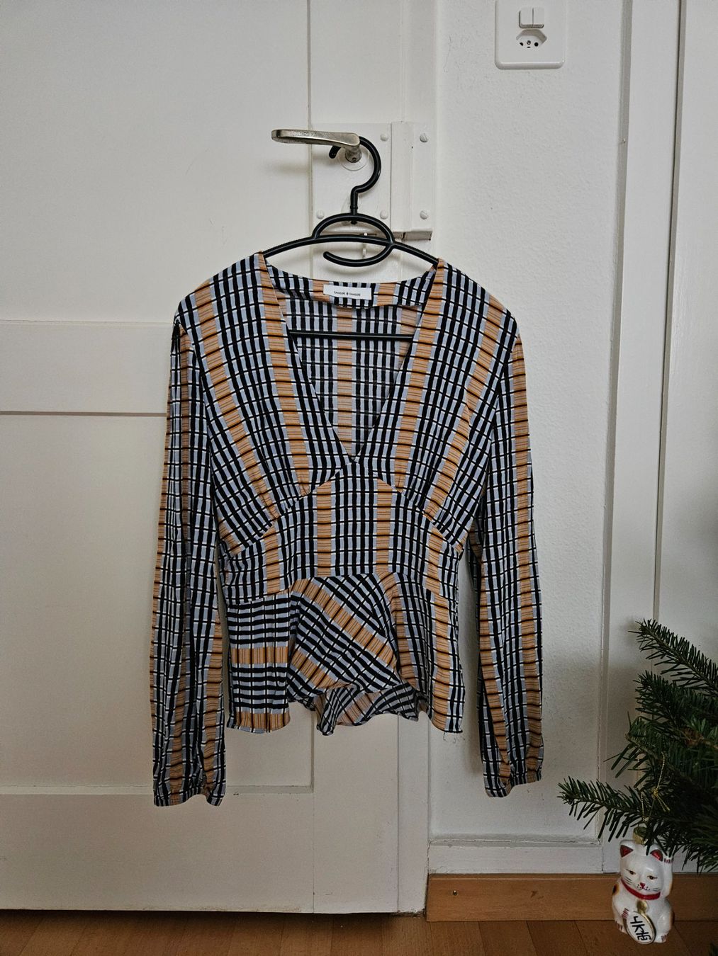 Samsøe Samsøe Camicette: Samsoe Samsoe Bluse Grösse ca. kleine S, blau orange – Usato da Zürich venduto da Mme.Sora 2