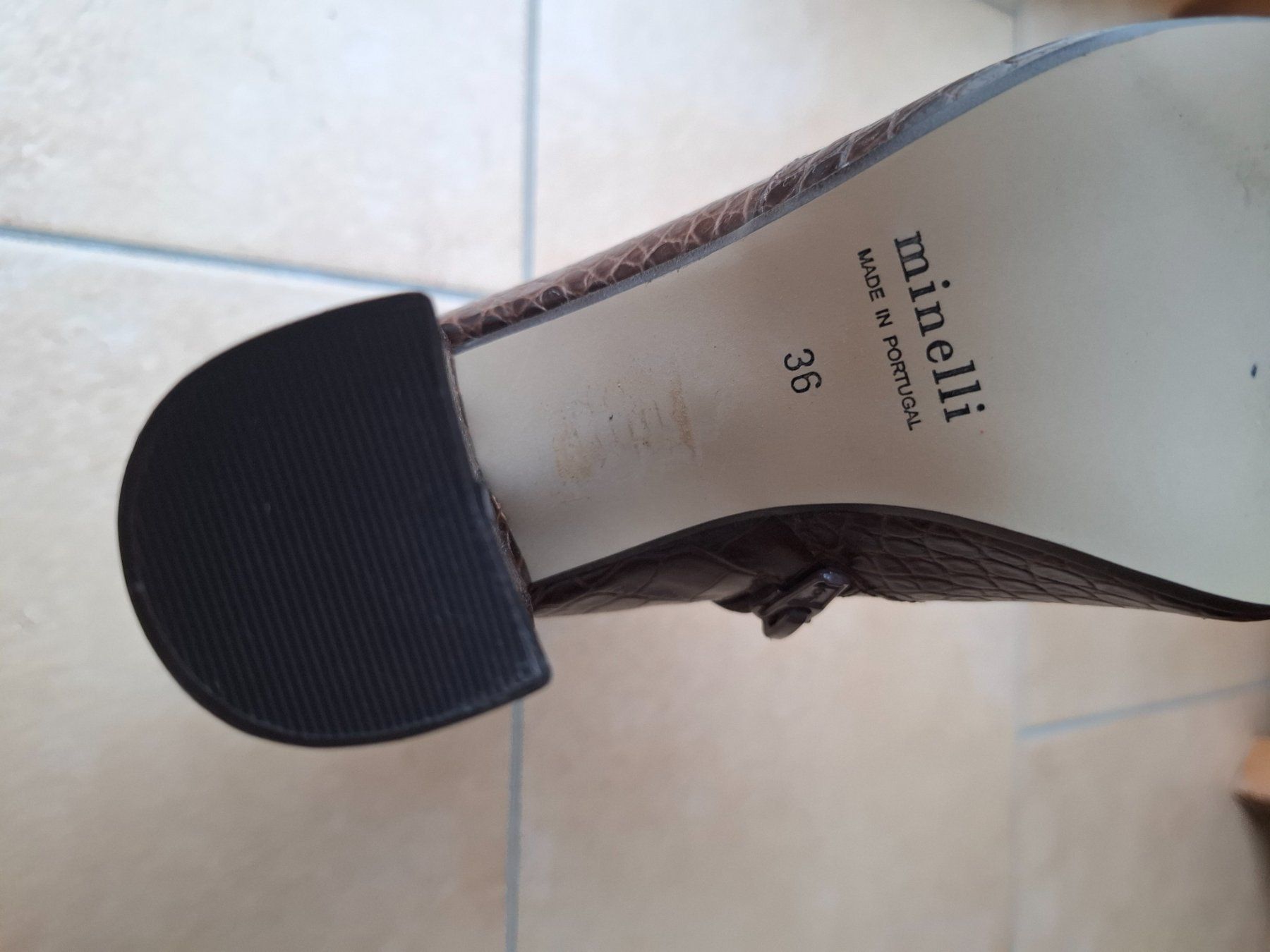 Damenschuhe: Bottines Minelli marron cuir – Gebraucht aus Echallens von dianitas 2