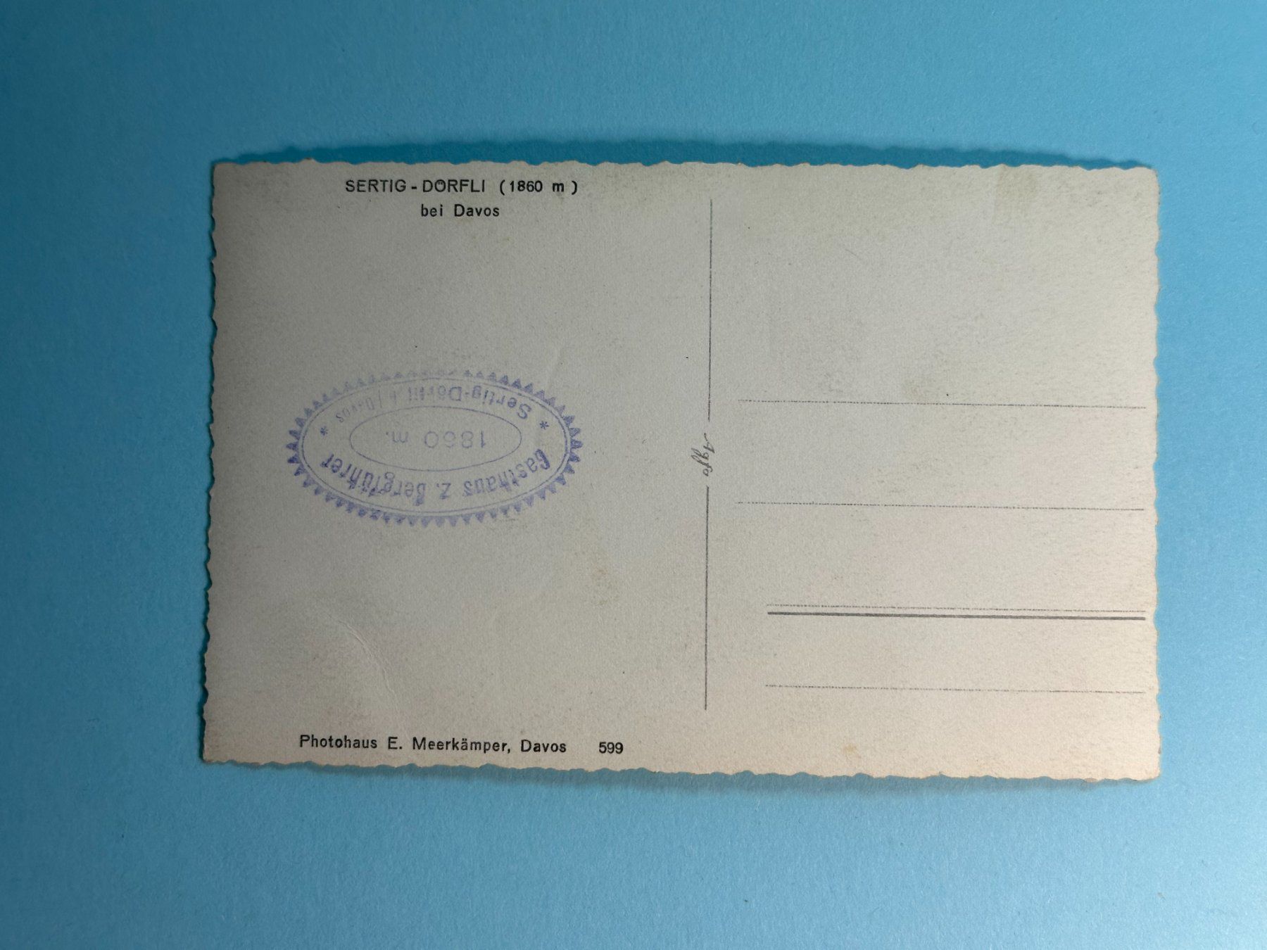 Cartoline postali: Sertig Dörfli bei Davos – Usato da Steg VS venduto da danwer74 1