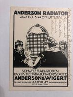 Anderson & Wigert Zürich Werbekarte
