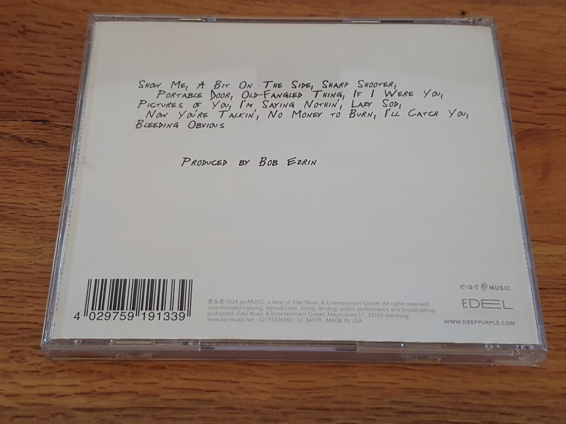 CDs: Deep Purple - =1- CD 2024 – D'occasion à Auenstein par Trilos 1