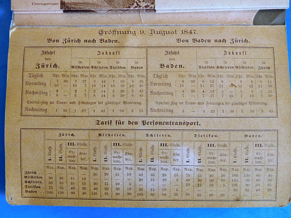 Die Schweizerische Nordbahn. Erster Abschnitt Zürich Baden Kaufen