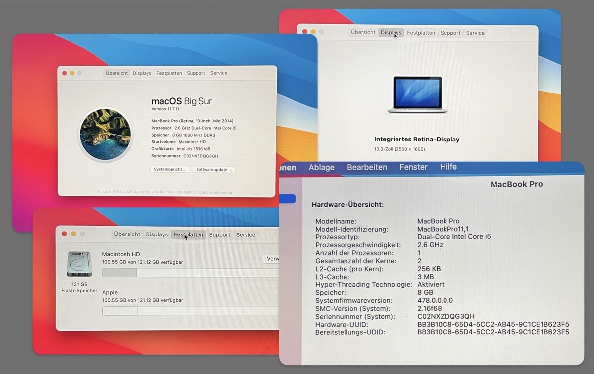 Apple Notebooks: MacBookPro 13“ Mitte 2014  – Gebraucht aus Oensingen von TomElson 8