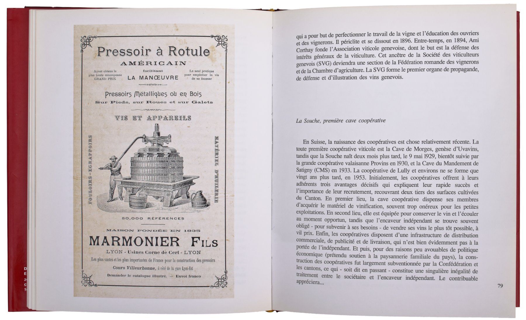 Libri: LES VINS DE GENÈVE "Exemplaire Hors Commerce" – Usato da Onex venduto da gonsla 8