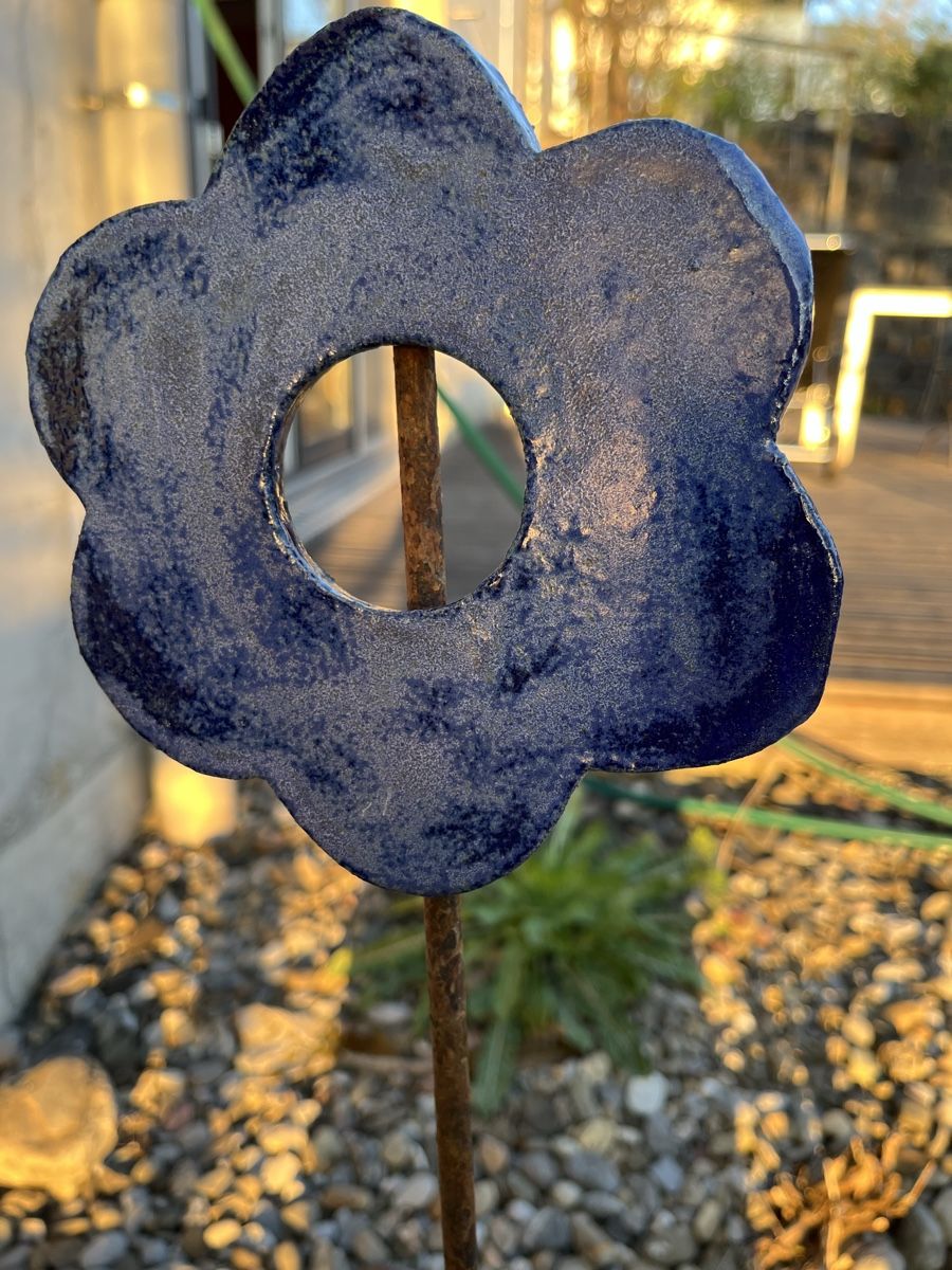 Tutte le decorazioni: Garten Deko blaue Blume handgefertigt – Usato da Benken SG venduto da wingwinj 1