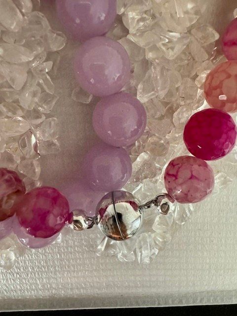 Ketten: Halskette Lavendel-Quarz, Achat – Neu (gemäss Beschreibung) aus Biberist von tl-schmuck 4
