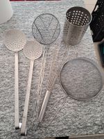Gebrauchtes 5-teiliges Küchenutensilienset aus Edelstahl