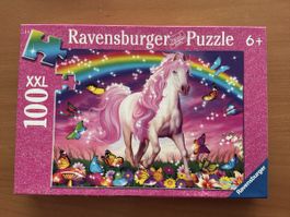 Ravensburger Puzzle 100 XXL Einhorn Schmetterlinge ab 6
