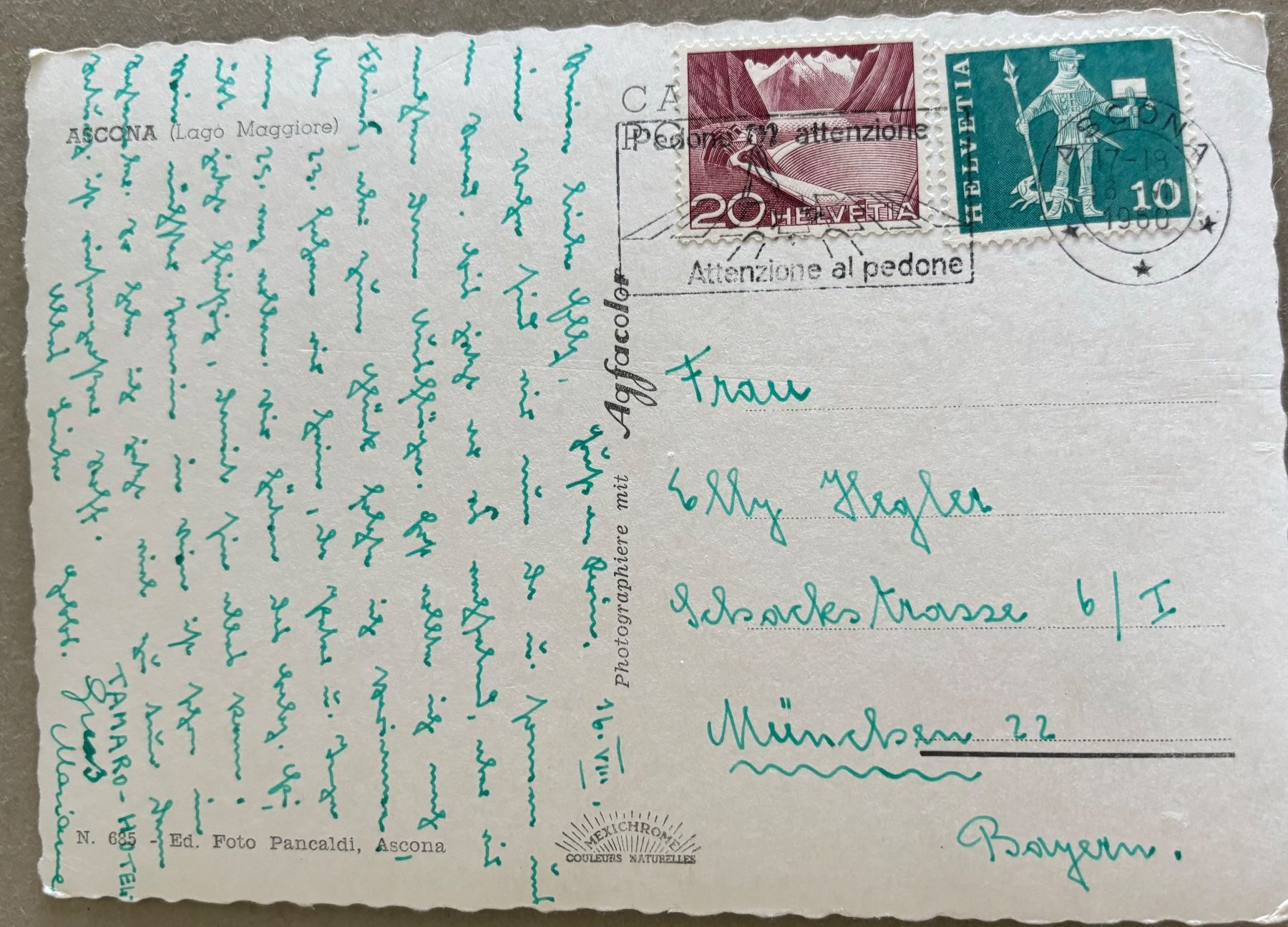 Cartoline postali: Ascona Ticino – Usato da Frauenfeld venduto da Merk52 1