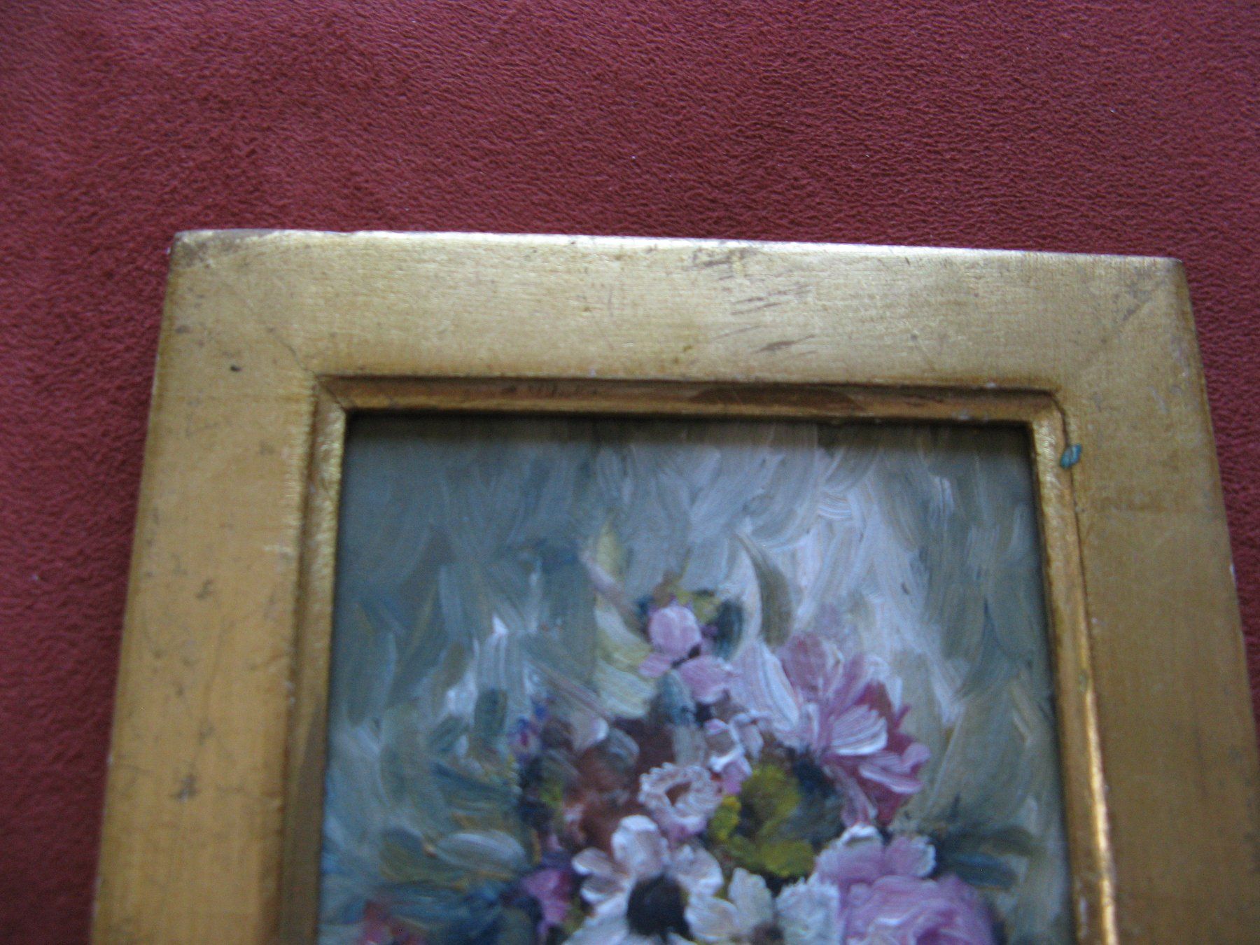 Foto & Immagini: Blumenbild im Goldrahmen – Usato da Zürich venduto da apil 2
