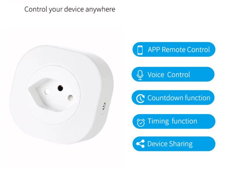 Spine: WiFi Smart Plug Steckdose Adapter 16A Alexa Google Handy App – Nuovo e nell'imballaggio originale da Illnau venduto da diy-shop 1