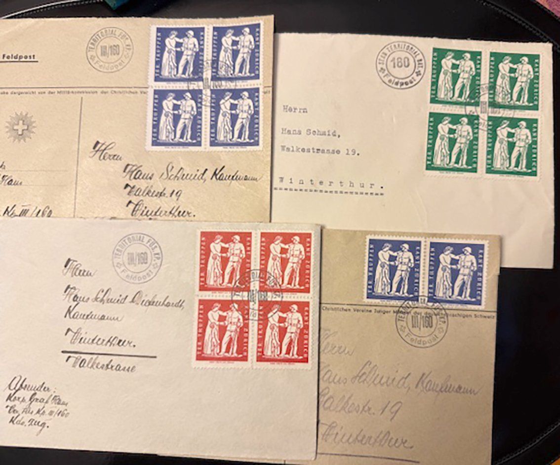 Buste & buste per spedizione: Feldpostbriefe – Usato da Zürich venduto da Calvin02