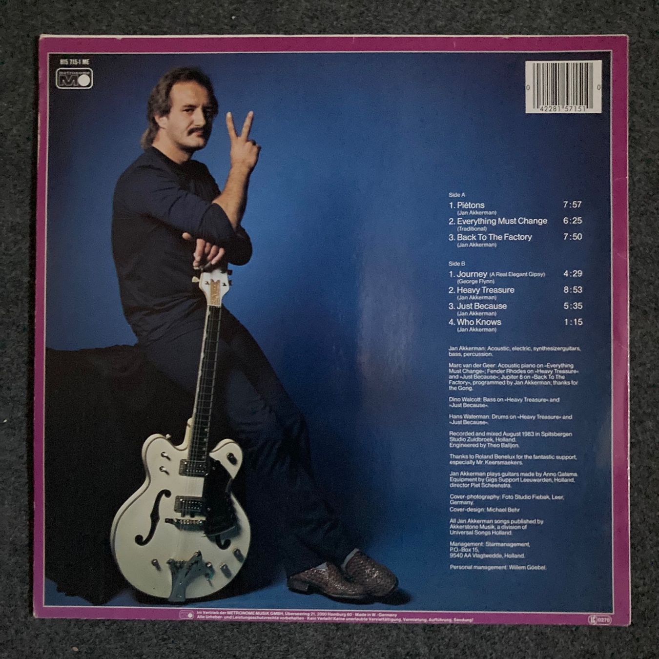 Vinyles: Jan Akkerman - Can't Stand Noise - LP – D'occasion à dachsen par oheio 1