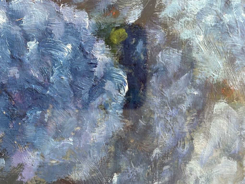 Tableaux: Dipinto a olio ortensia – D'occasion à novaggio par cam_5stl 1