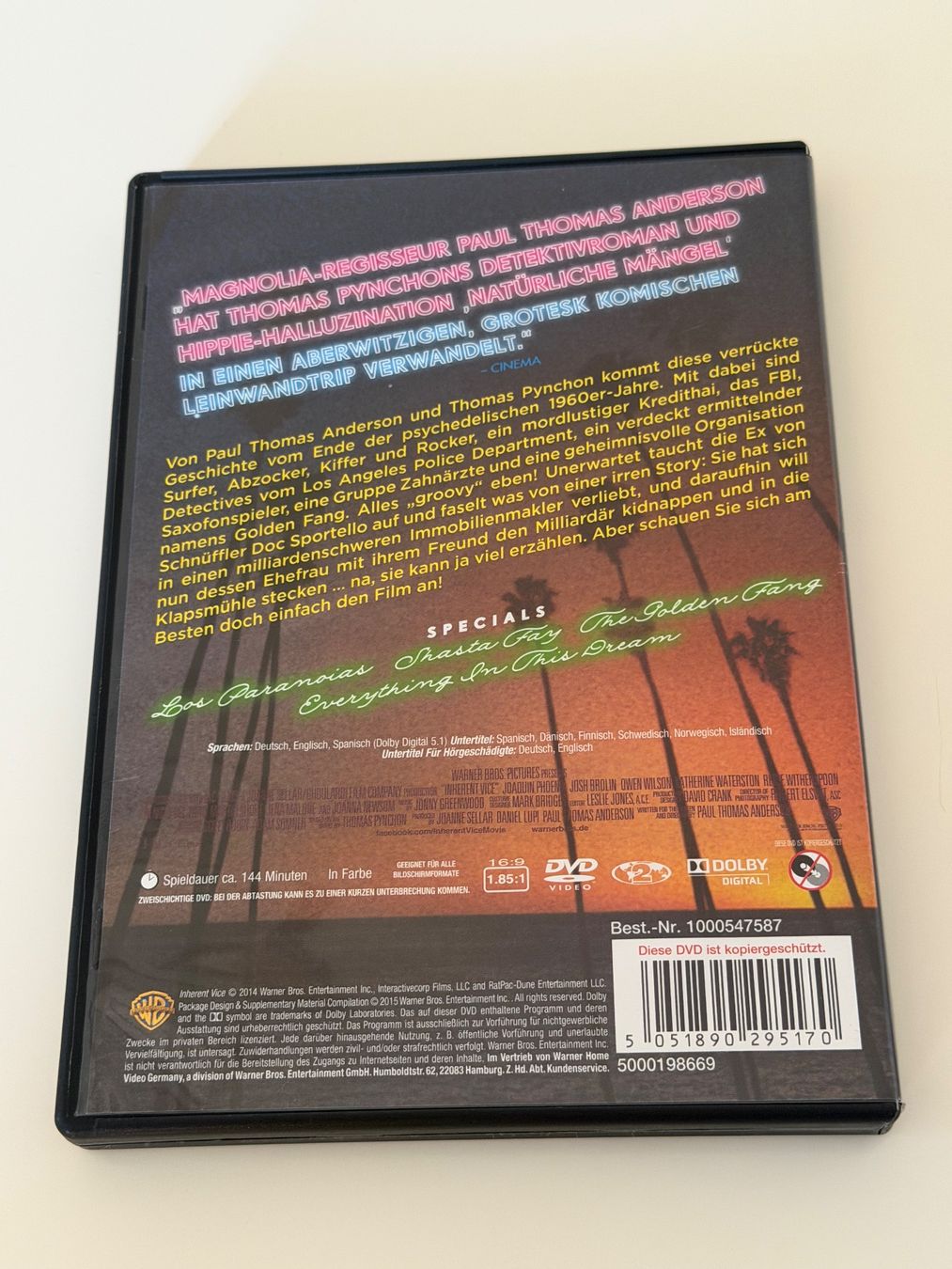 Alle DVDs: DVD Inherent Vice Natürliche Mängel – Gebraucht aus Altstätten SG von sheamus 1