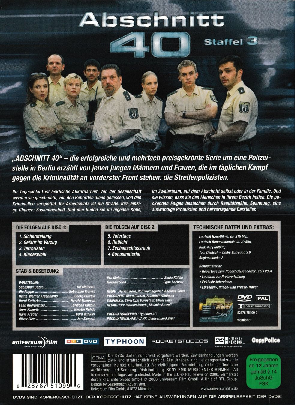 Tutti i DVDs: DVD - Abschnitt 40 - Staffel 3 – Usato da Langnau am Albis venduto da MediaRescuerKeLoX 1