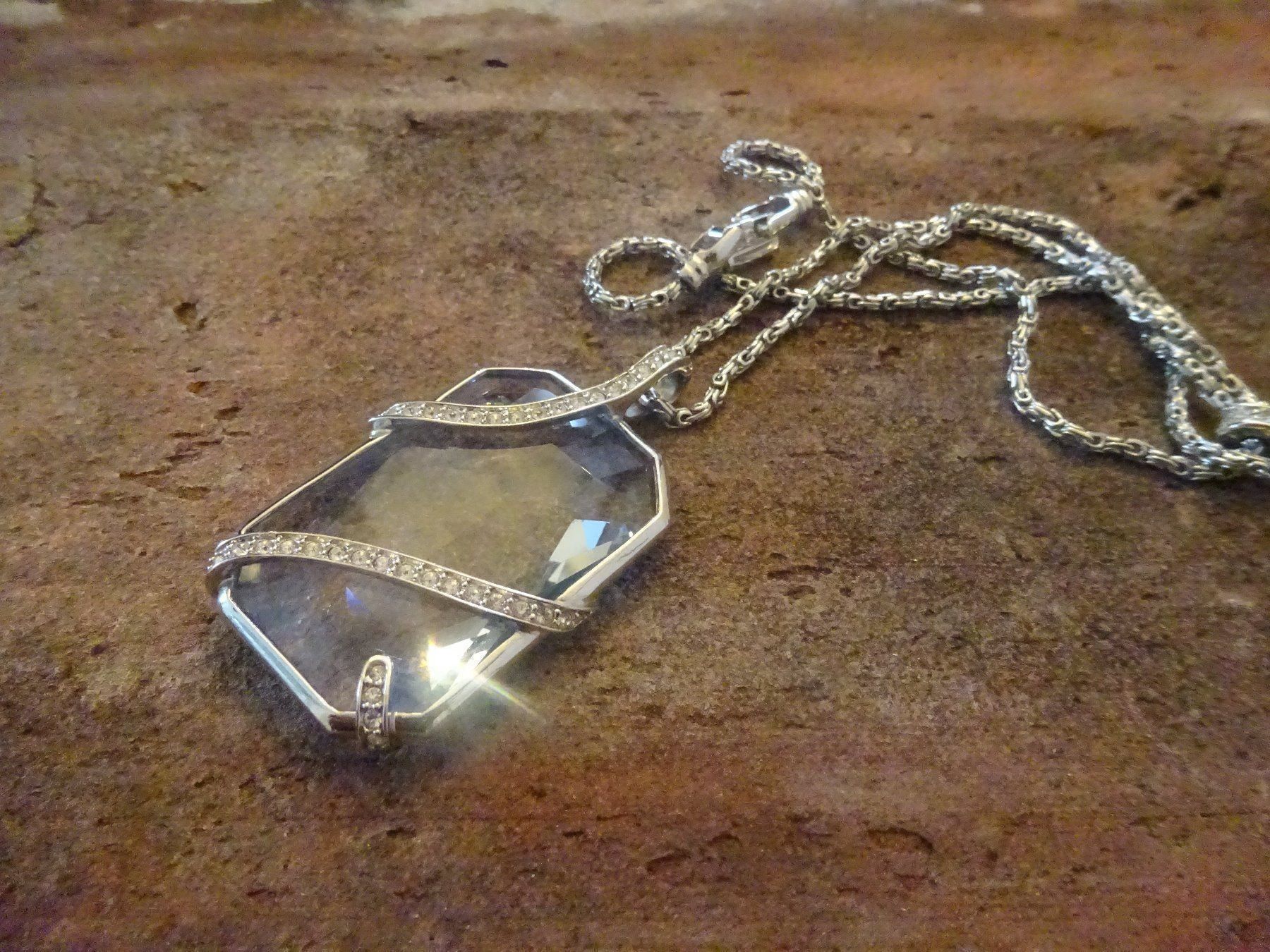 Catenine: Kette hellblauer Kristall / SWAROVSKI – Usato da Esslingen venduto da FetteSchnecke 3
