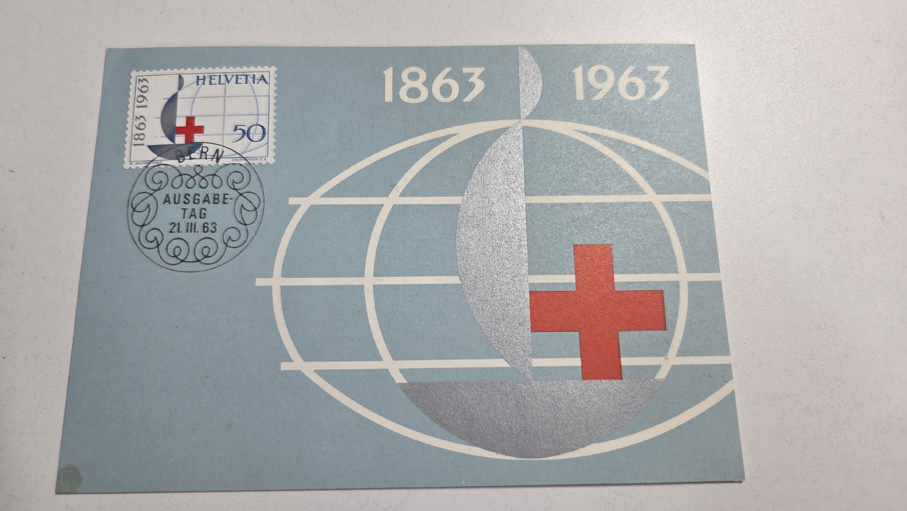 Tutti i francobolli: 1963 FDC Maximumkarte Rotes Kreuz – Usato da Arni AG venduto da Moth68