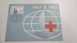 1963 FDC Maximumkarte Rotes Kreuz