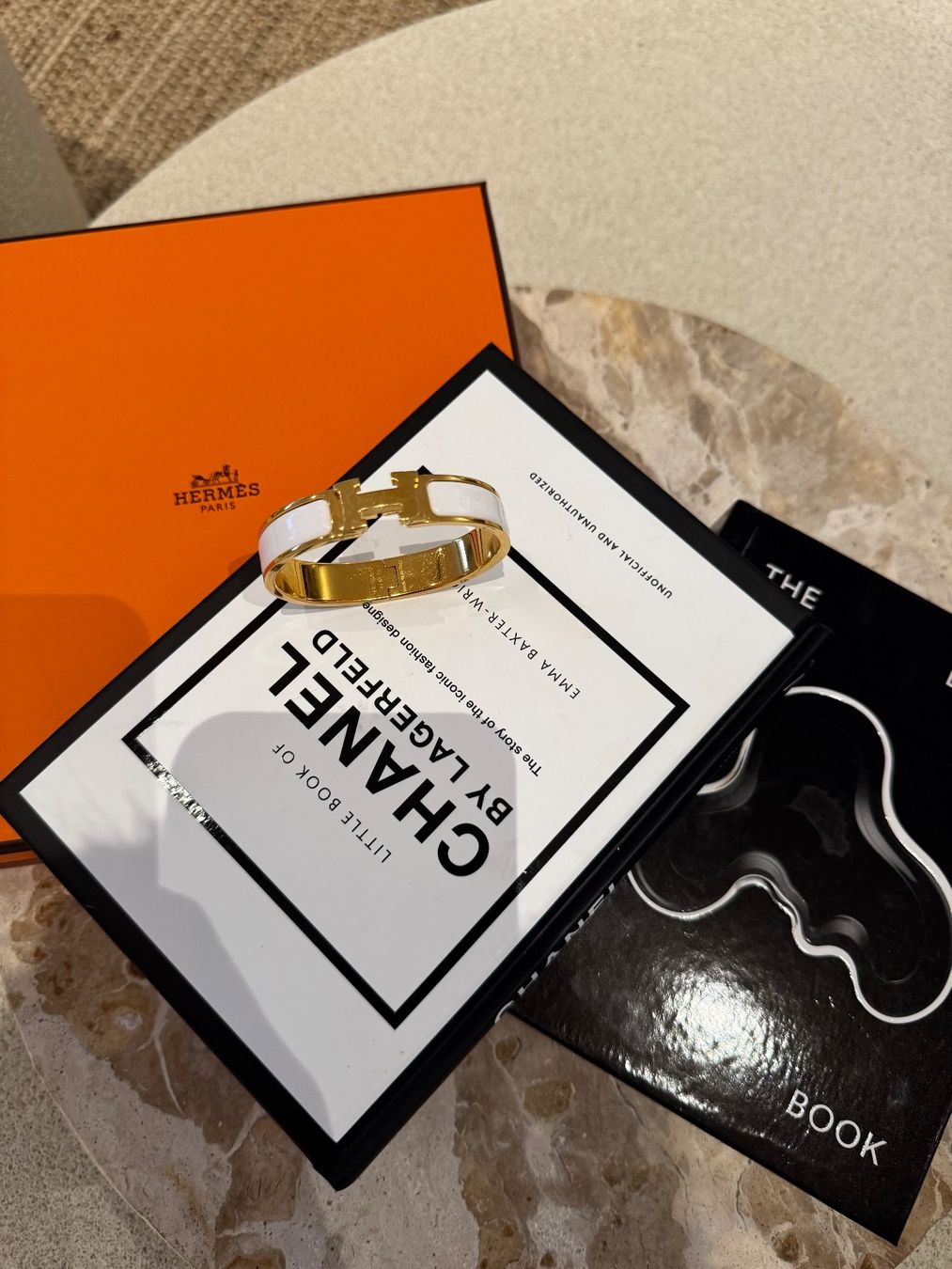 Hermès Bracciali & Braccialetti: HERMES ARMREIF CLIC H WEISS – Usato da Schwyz venduto da bofb 2