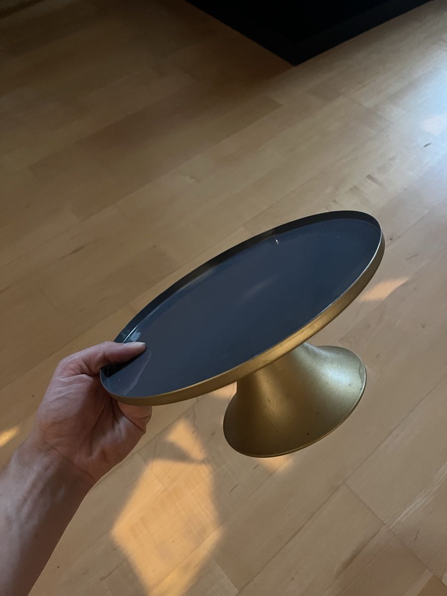 Tutte le decorazioni: Etagenständer goldfarben grau Teller Durchmesser ca 20cm – Usato da Schaffhausen venduto da juf_98r9 1