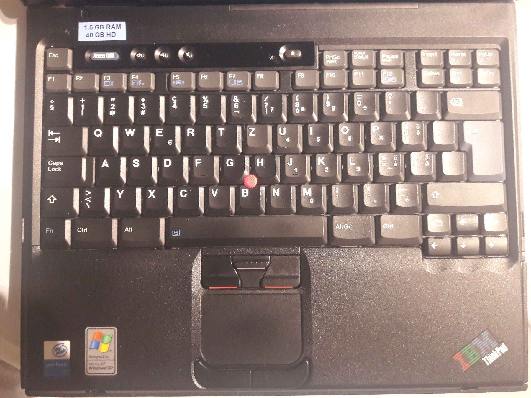 IBM Notebook: IBM T40, 1.5GB RAM, 40GB HD, Win XP Pro – Usato da Neftenbach venduto da Cbauma1 5