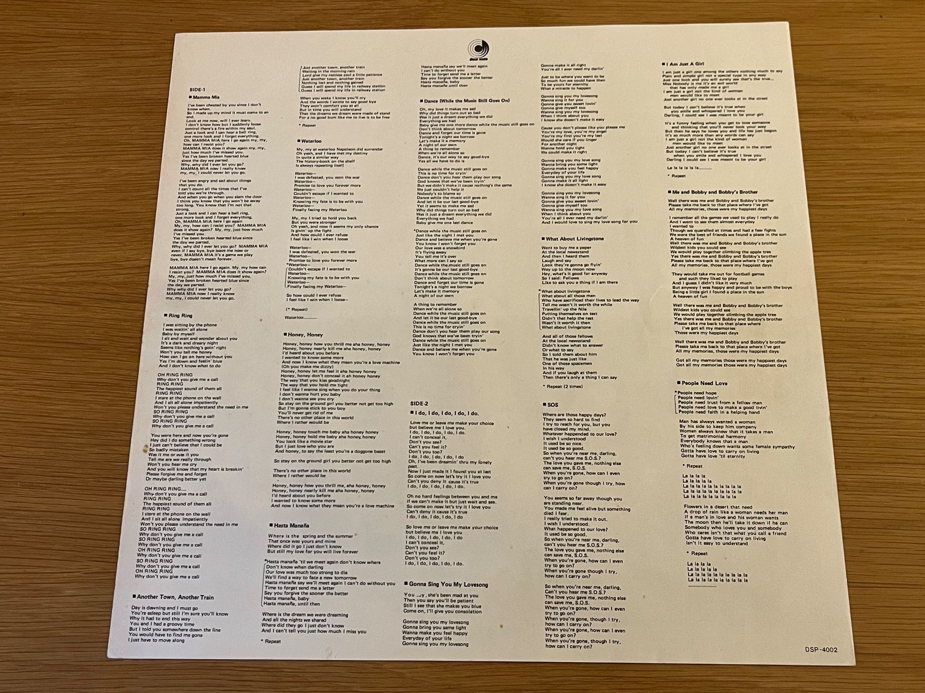 Dischi in vinile: ABBA All About ABBA LP Japan – Usato da Basel venduto da Vinyloase 8