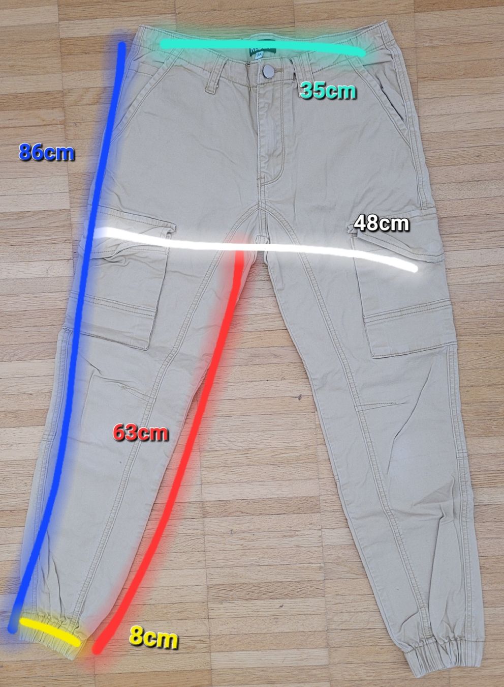 Pantaloni: 26. Pantalon cargo RESET beige, taille 15 – Usato da Villars-sur-Glâne venduto da m66_dch5 1