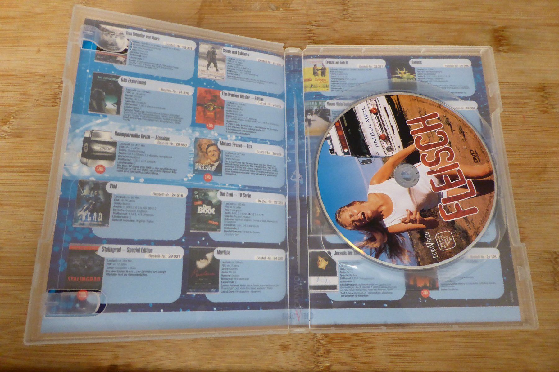 Tutti i DVDs: DVD Rainer Erler Fleisch – Usato da Allschwil venduto da Summelsarium 3