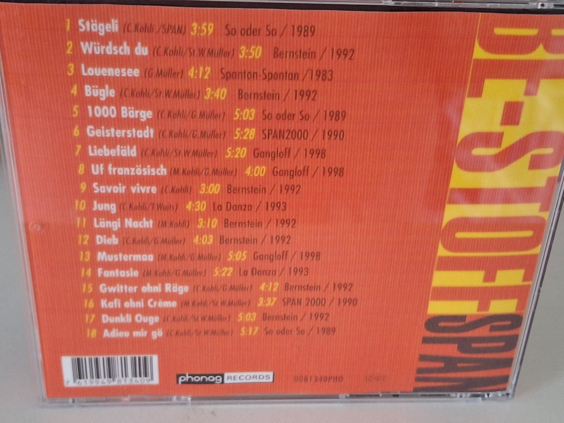 CDs: CD  Span - BE-Stoff – Gebraucht aus Aarberg von Jackup1 1