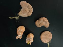 5 Osterfiguren aus Ton