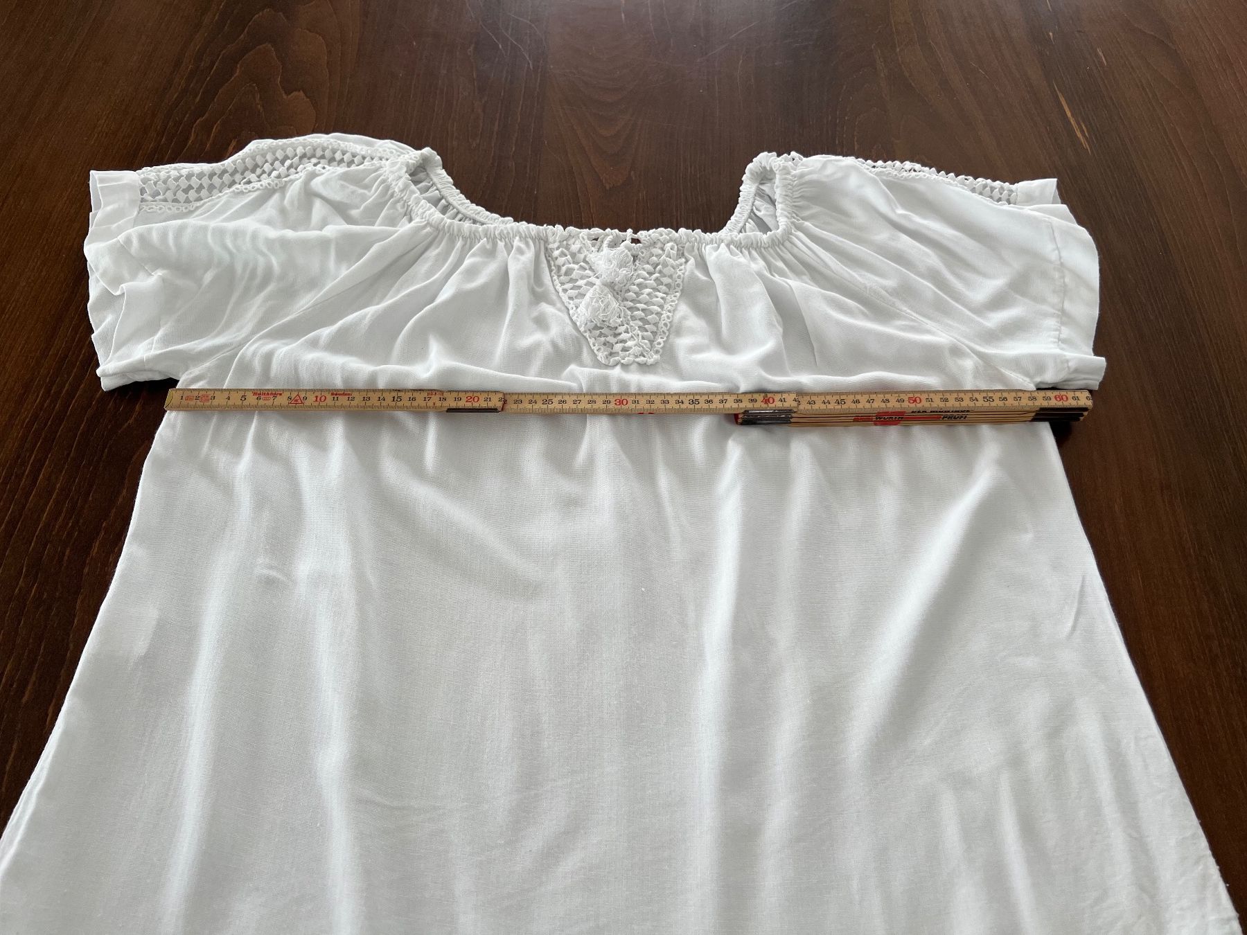 Camicette: Weisses Sommer Top mit Spitze, Gr. 44 – Usato da Ebmatingen venduto da Mistelu 5