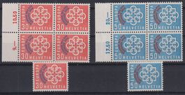 H57) Europa 349-350, mit Gummi ohne Falz