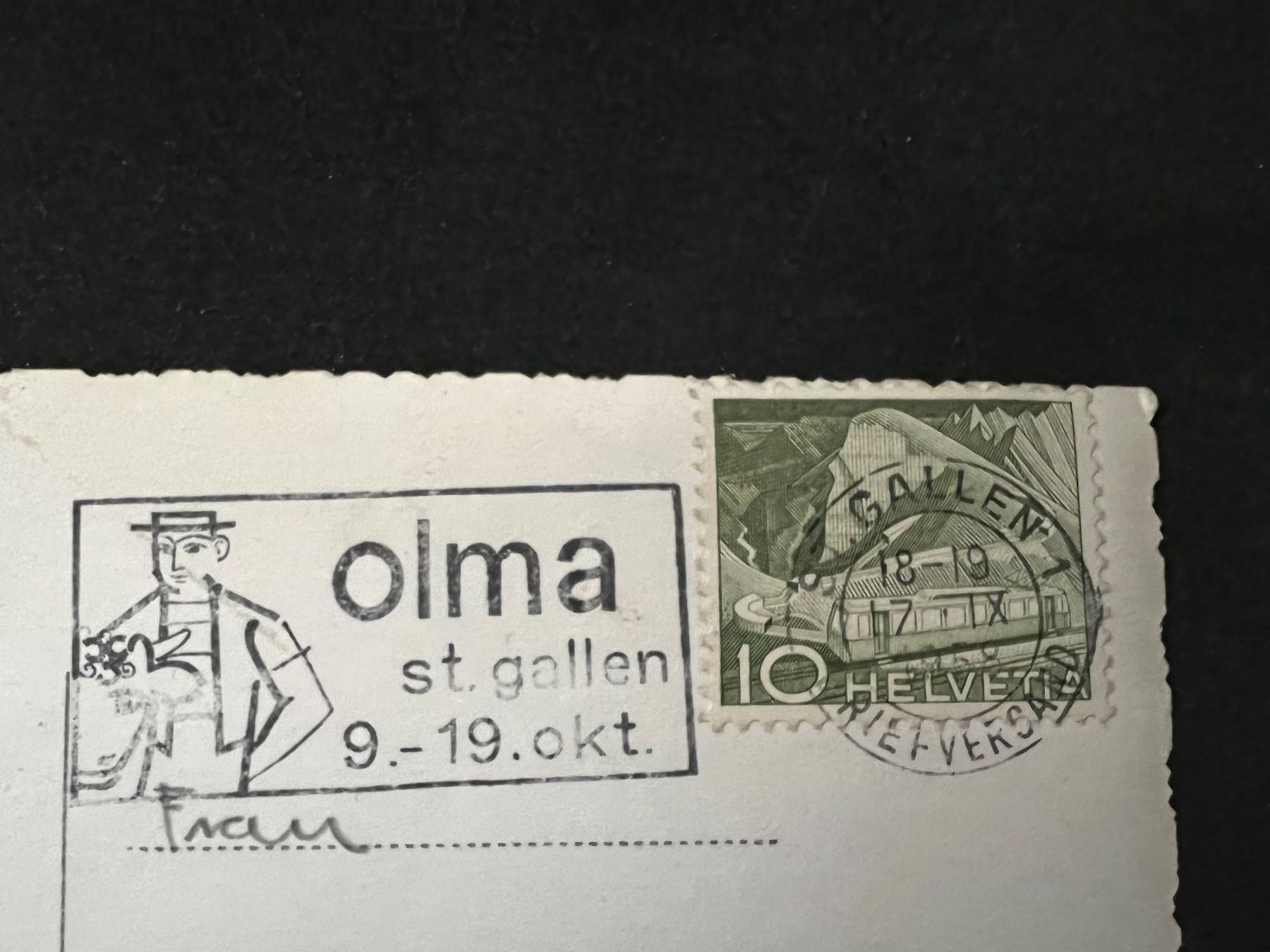 Cartoline postali: St. Gallen, Stiftskirche – Usato da Widnau venduto da Brusi9 1