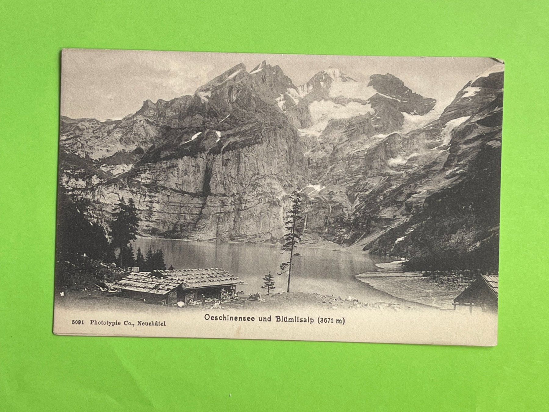 Cartoline postali: Öeschinensee und Blümlisalp – Usato da Steg VS venduto da danwer74